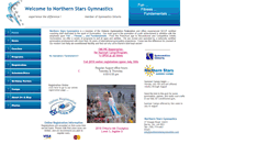 Desktop Screenshot of northernstarsgymnastics.com